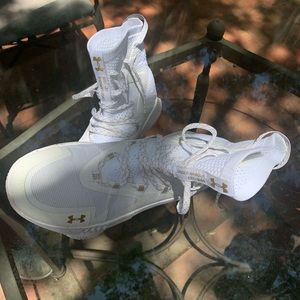 White 2019 Under Armour “Highlight” High Tops